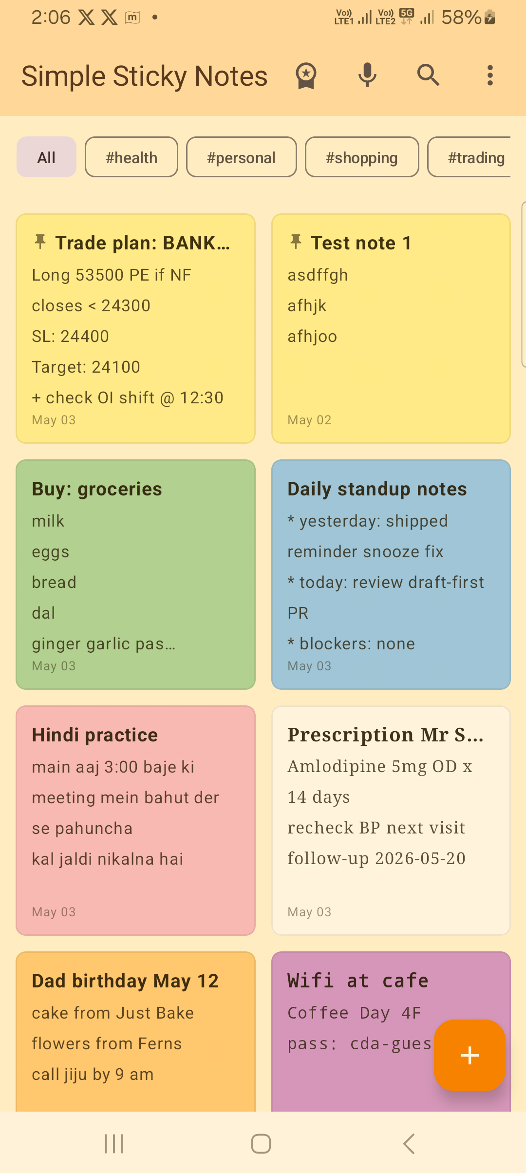 Tags and search